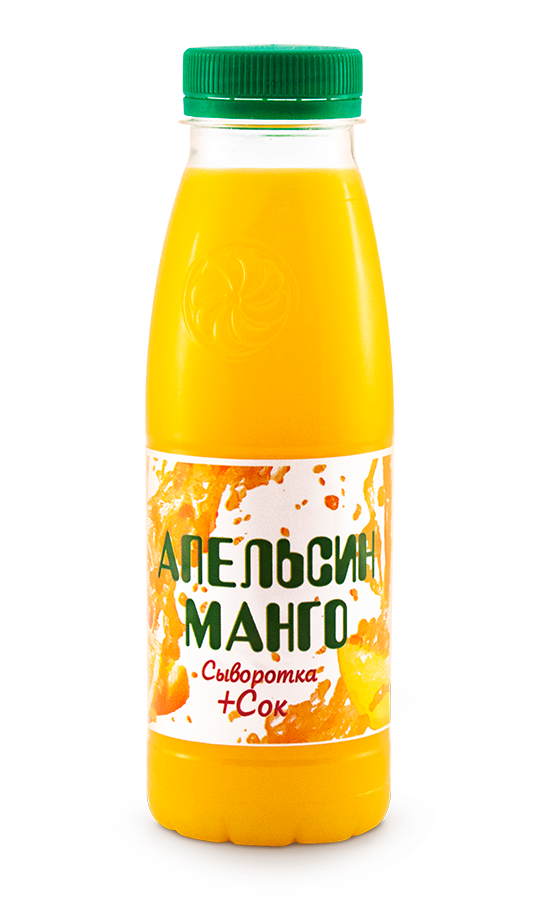 Сыворотка и сок "апельсин-манго"